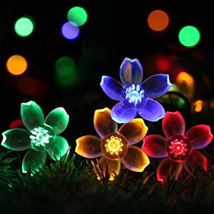 Flower Solar power String Lights