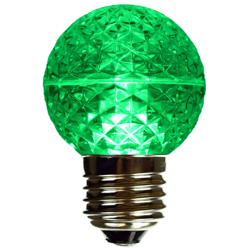 G50 Faceted LED Globe Light Bulb